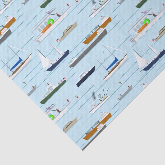 Een dag op het rivieroevermeer tissuepapier (Detail)