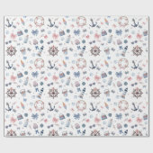 Een dag op het strand! cadeaupapier (Vlak)