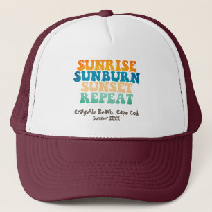 "Een dag op het strand" Grappige Trucker Hoed Pet