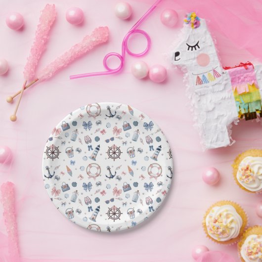 Een dag op het strand! papieren bordje (Feest)