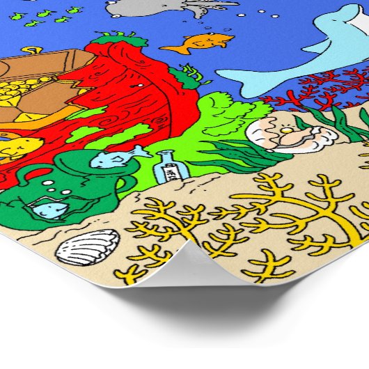 Een dag op het strand poster (Hoek)