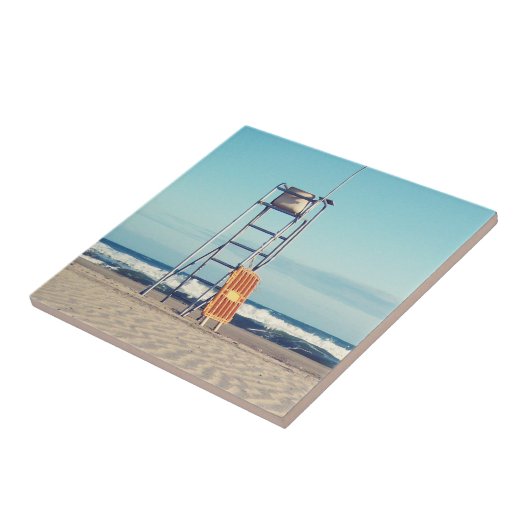 Een dag op het strand! tegeltje (Zijkant)