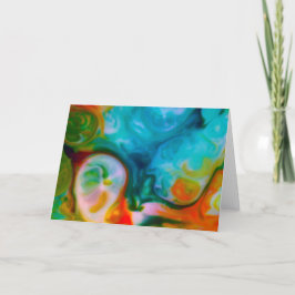 Een dag op het strand Wenskaart