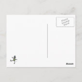 één dag op tijd briefkaart (Achterkant)
