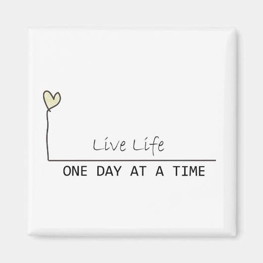 één dag op tijd magneet (Voorkant)