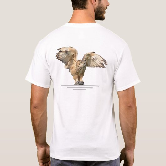 Een dag ouder een andere dag: Wiser Owl T-Shirt (Achterkant)