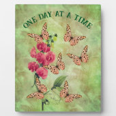 Eén dag per dag en één keer bloem Inspirerend Fotoplaat (Voorkant)