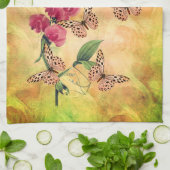 Eén dag per dag en één keer bloem Inspirerend Theedoek (Gevouwen)