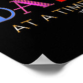 Eén dag per keer (12-stapsgewijze herstelprogramma poster (Hoek)