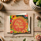 Een dag per keer Aanmoediging  Bloemen