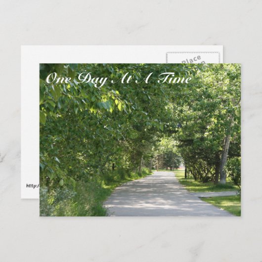 Eén dag per keer briefkaart (Voorkant / Achterkant)