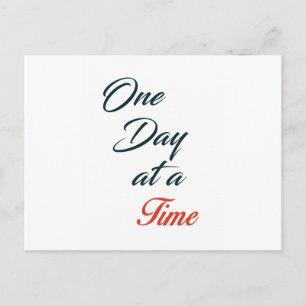 Eén dag per keer briefkaart