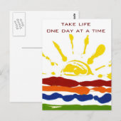 Eén dag per keer briefkaart (Voorkant / Achterkant)