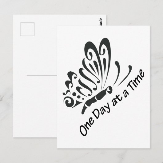 Eén dag per keer briefkaart (Voorkant / Achterkant)