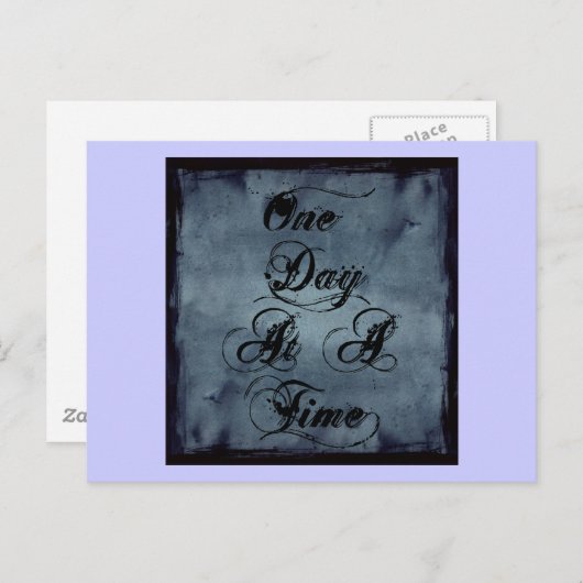 Eén dag per keer briefkaart (Voorkant / Achterkant)