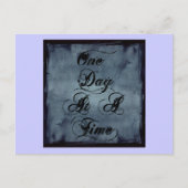 Eén dag per keer briefkaart (Voorkant)