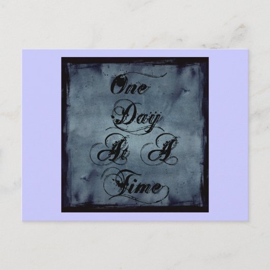 Eén dag per keer briefkaart (Voorkant)