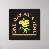 Eén dag per keer canvas afdruk (Voorkant)