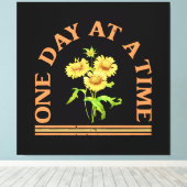 Eén dag per keer canvas afdruk (Insitu (Houten vloer))