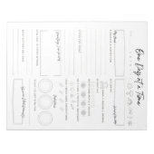 Een dag per keer dagelijkse stemming tracker notitieblok (Voorkant)