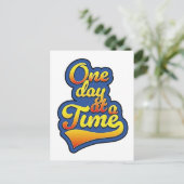 Eén dag per keer feestdagenkaart (Staand voorkant)