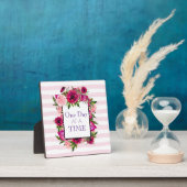 Eén dag per keer, Floral Lijst Quote Fotoplaat (Insitu)