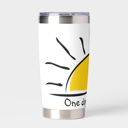 Eén dag per keer geïsoleerde drinkbeker (Voorkant)