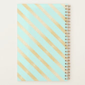 Eén dag per keer | Goud en Aqua Inspirerend Planner (Achterkant)