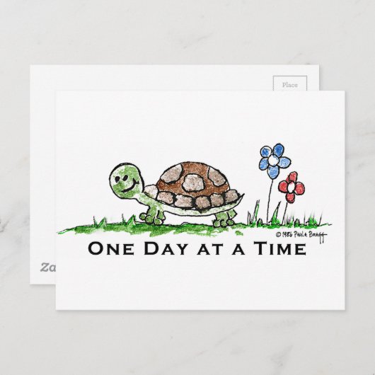 Eén dag per keer (herstel) briefkaart (Voorkant / Achterkant)