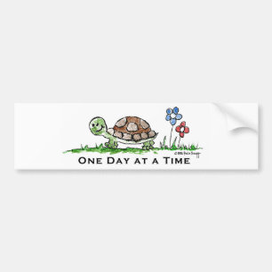 Eén dag per keer (herstel) bumpersticker