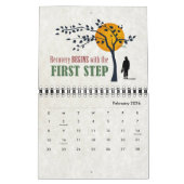 Eén dag per keer Inspirerend hersteloffertes Kalender (Feb 2026)