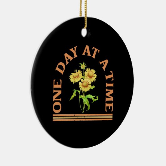Eén dag per keer keramisch ornament (Rechts)