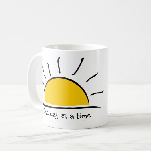 Eén dag per keer koffiemok (Voorkant links)