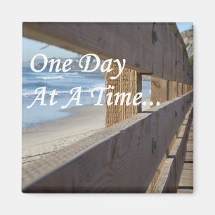 Eén dag per keer magneet