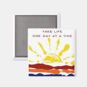 Eén dag per keer magneet (Voorkant / Achterkant)