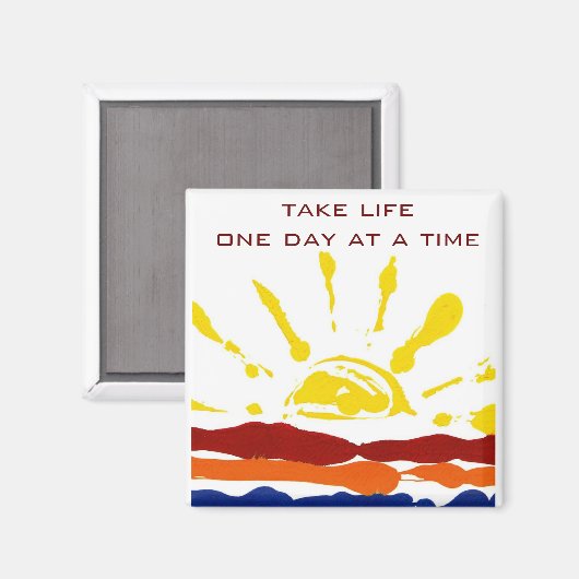 Eén dag per keer magneet (Voorkant / Achterkant)