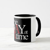 Eén dag per keer mok (Voorkant rechts)