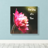 Eén dag per keer prijsdaling in zonlicht canvas afdruk (Insitu (Houten vloer))