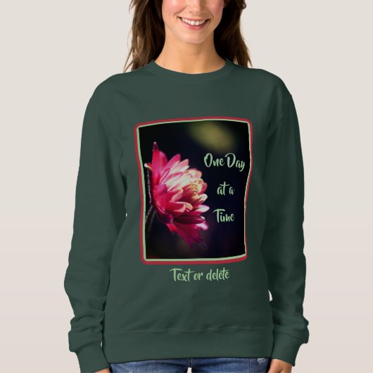 Eén dag per keer prijsopgave langzaam Inspirerend Trui (Voorkant)