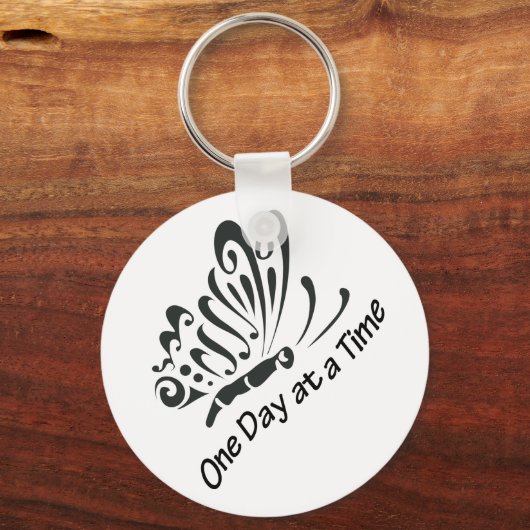 Eén dag per keer sleutelhanger (Voorkant)