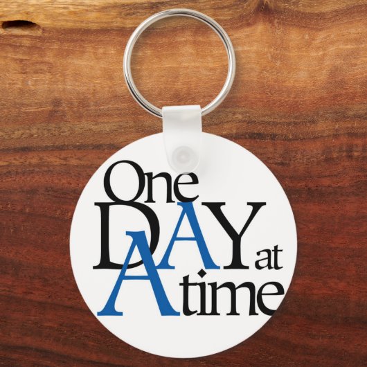 één dag per keer sleutelhanger (Voorkant)