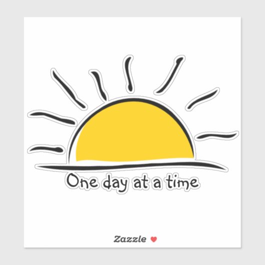 Eén dag per keer sticker (Vel)