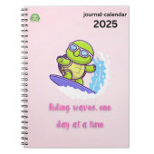 Een dag per keer - Turtle Vibes Gifts Notitieboek (Voorkant)