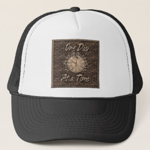 Eén dag per keer voor het citaat Slogan Old Clock Trucker Pet