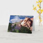 Eén dag per keer wenskaart kaart (Gele Bloem)