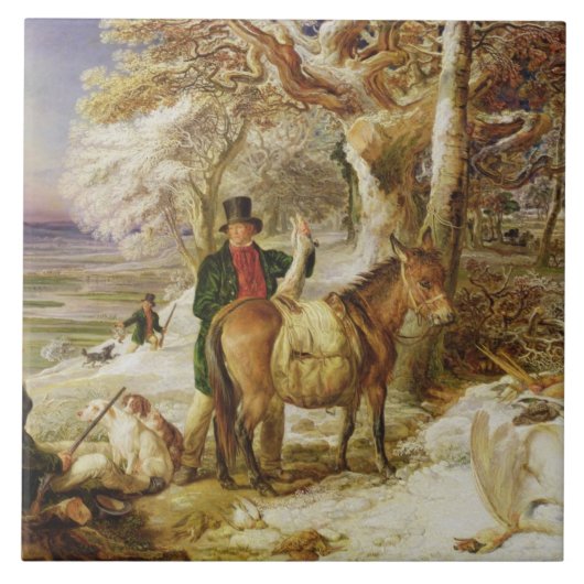 Een dag sport, 1826 (olie op canvas) tegeltje (Voorkant)