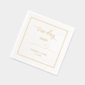 Eén dag te gaan, Proefdiner Folie Servetten (Links)