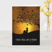 Eén dag tegelijk (12 Vrouw stapsgewijze herstel) Kaart (Gele Bloem)