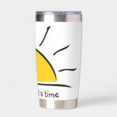 Eén dag tegelijk geïsoleerde drinkbeker (Achterkant)