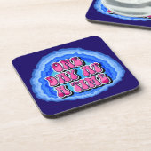 Eén dag tegelijk Geode 12 Step AA Recovery Slogan Bier Onderzetter (Linkerzijde)